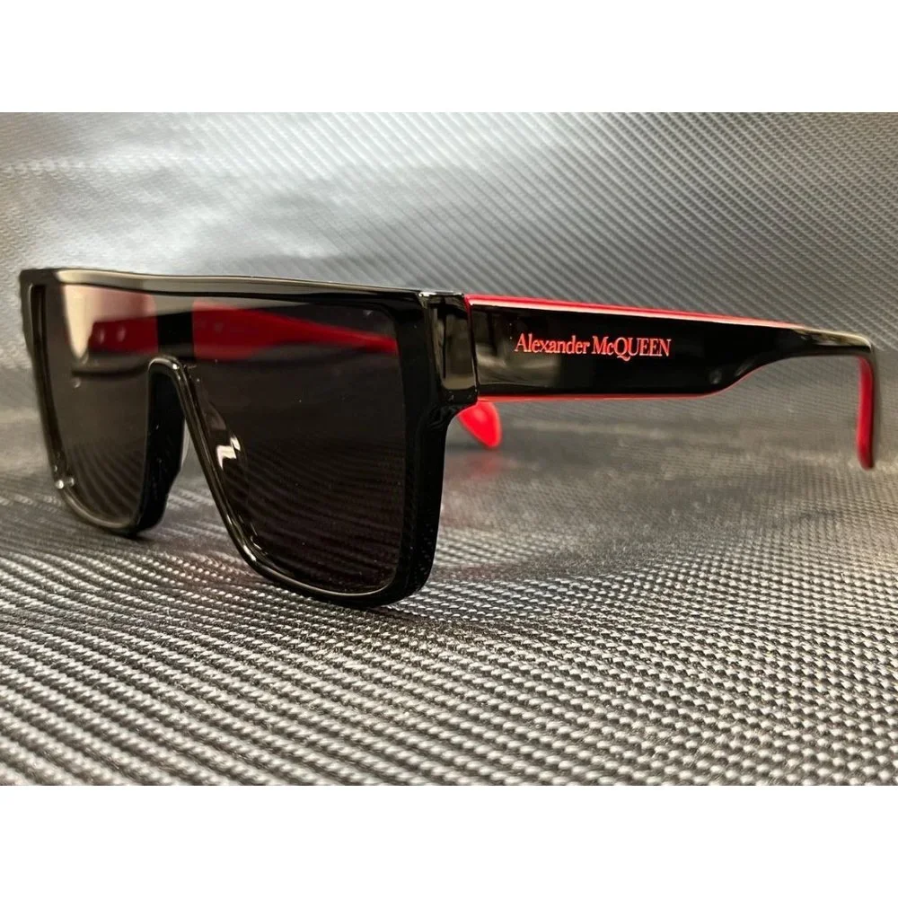 SALE! Alexander Mcqueen Black Aviator Men's Sunglasses